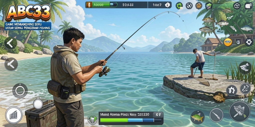 Tangkapan ikan yang besar dan indah dalam gameplay ABC33.