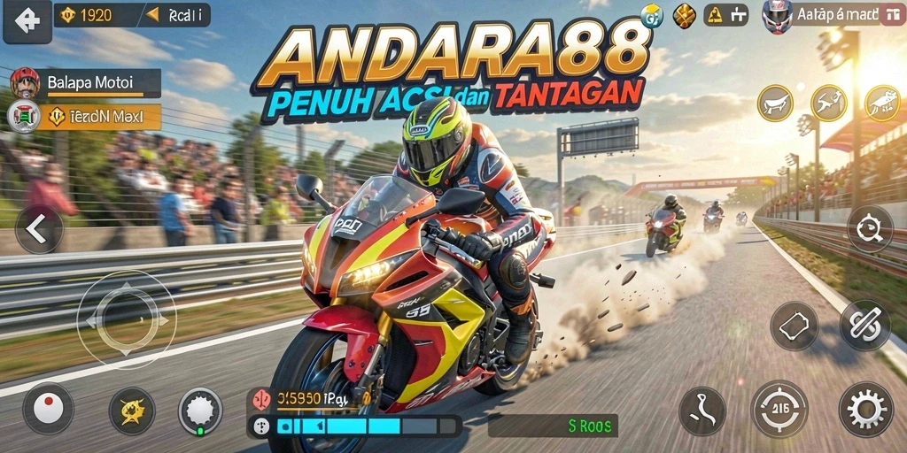 Tampilan menegangkan dari balapan motor di ANDARA88.