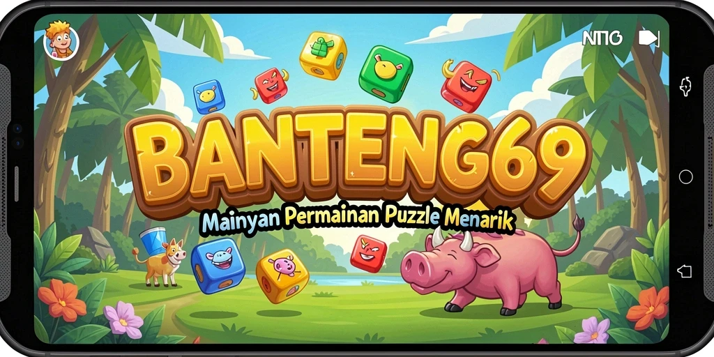 Tampilan gameplay seru BANTENG69 dengan tantangan Match-3.