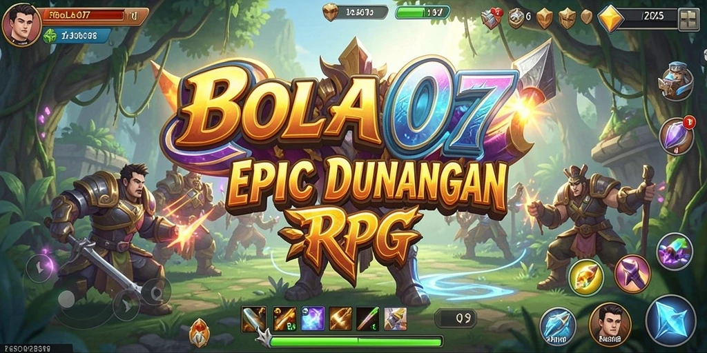 Screenshot BOLA07 menampilkan aksi pertarungan di dunia RPG yang menakjubkan.