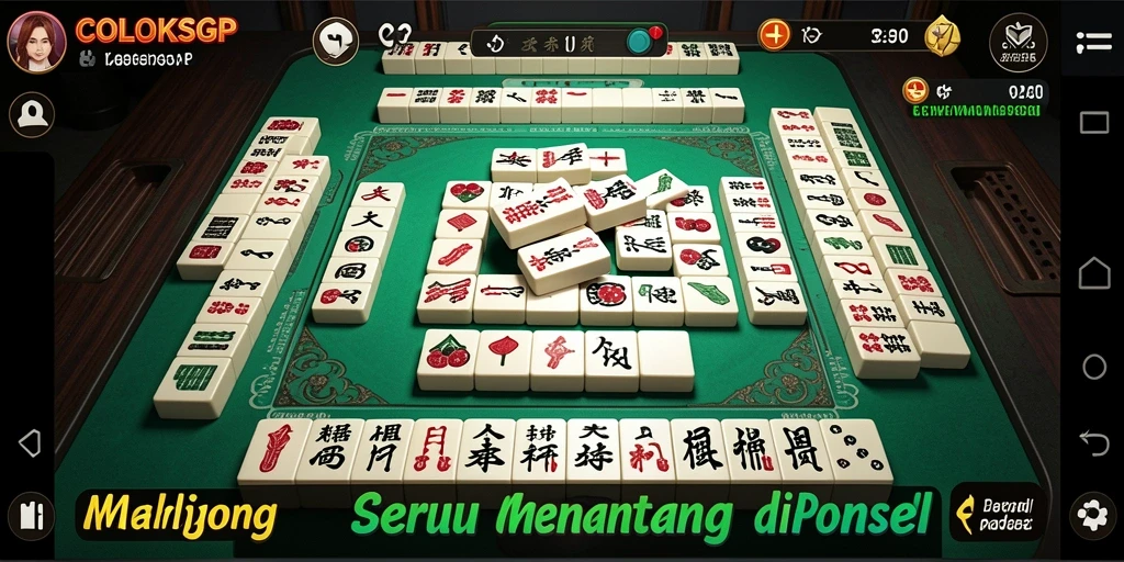 Tampilan gameplay seru COLOKSGP dalam permainan Mahjong.