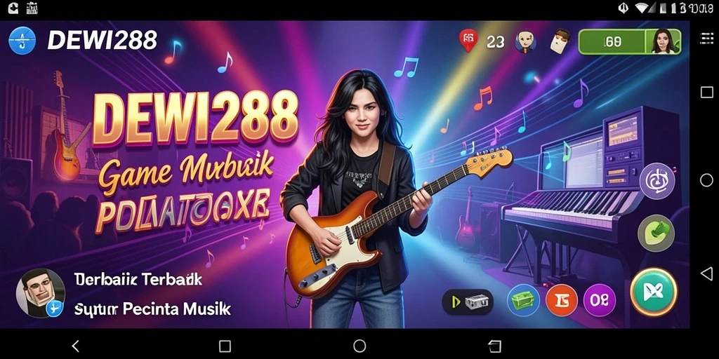 Tampilan gameplay DEWI288 menampilkan keseruan bermain musik.