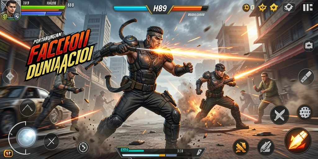 Tampilan seru dari gameplay H89 yang memukau.