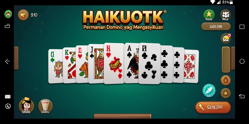 Gameplay seru dalam HAIKUOTK yang menampilkan aksi Domino yang mendebarkan.