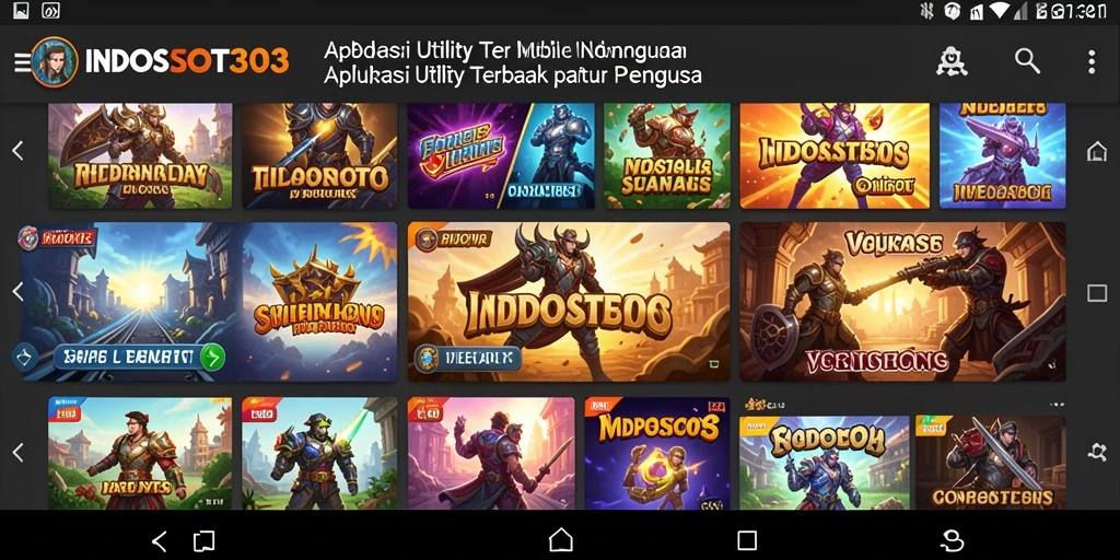 Screenshot utama INDOSLOT303 menampilkan fitur pengelolaan aplikasi yang intuitif.
