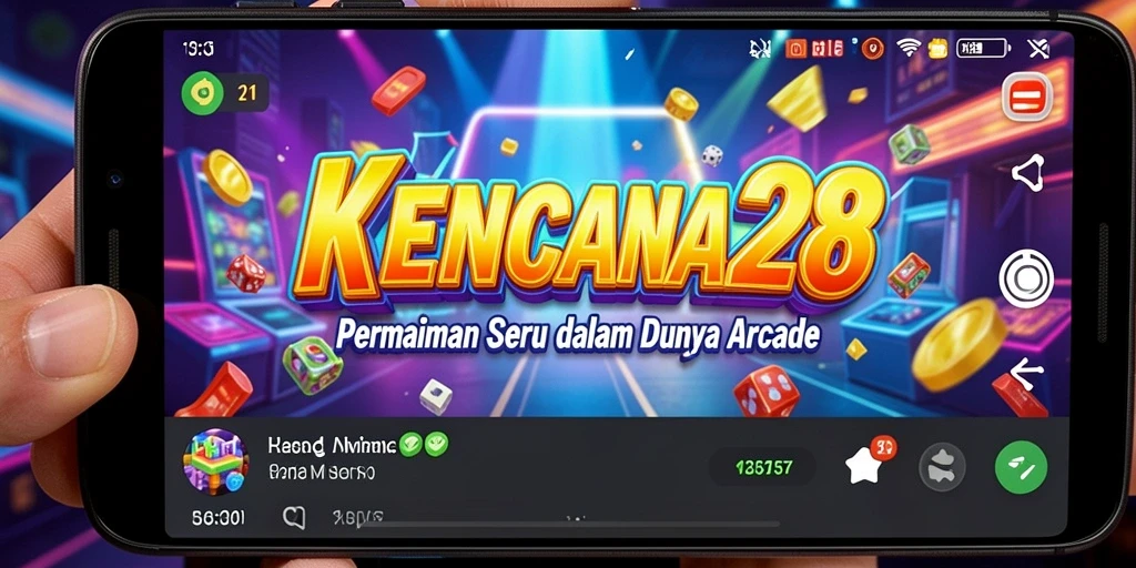 Gameplay KENCANA28 saat pemain menghindari rintangan dengan cepat.