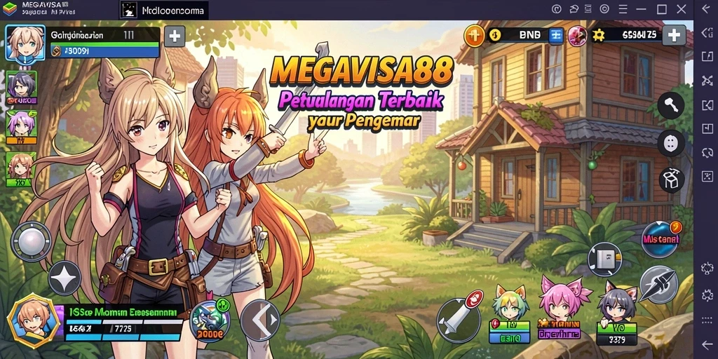 Tampilan menarik dari gameplay MEGAVISA88 dengan karakter anime favorit.