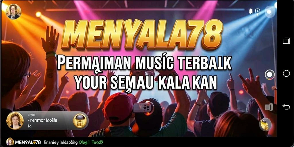 Screenshot gameplay MENYALA78 yang menampilkan aksi seru bermain musik.