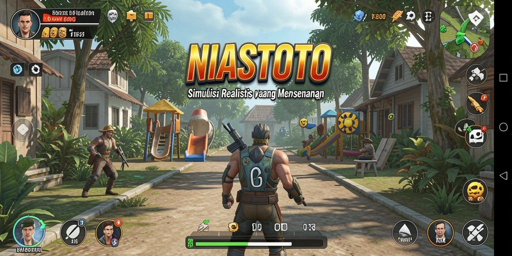 Tampilan gameplay <strong>NIASTOTO</strong> dengan elemen simulasi yang menarik.