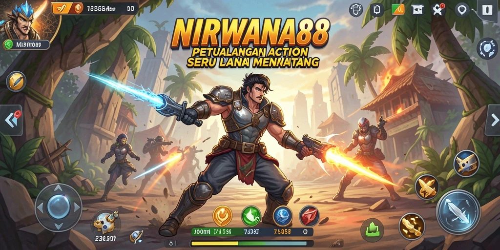 Tampilan gameplay menegangkan NIRWANA88 yang memukau.