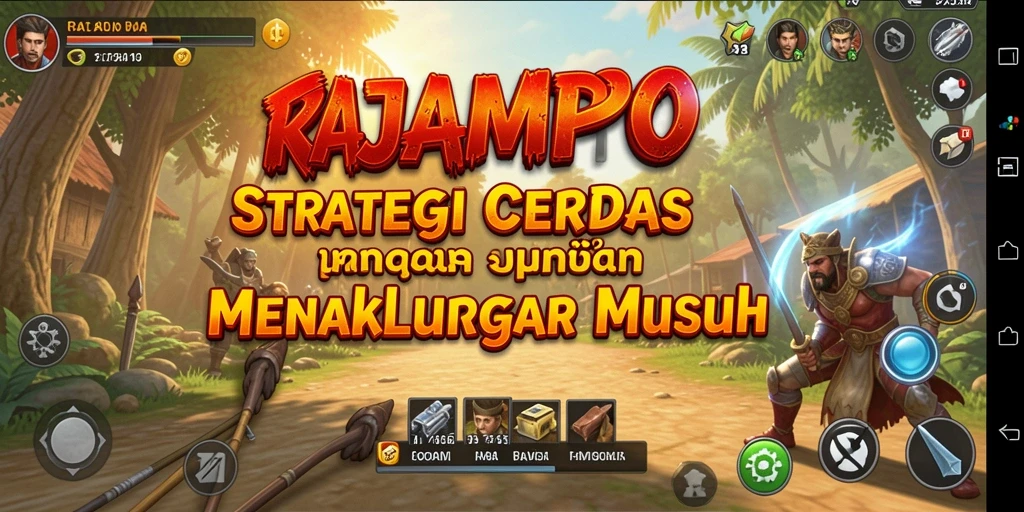Screenshot gameplay RAJAMPO yang menunjukkan strategi seru.