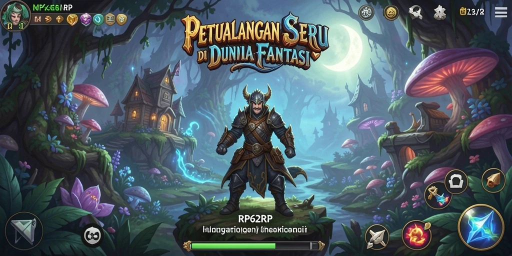Tampilan gameplay seru petualangan berbeda di RP62RP.
