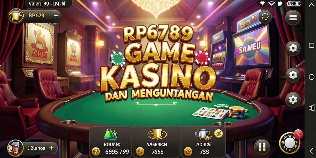 Menampilkan gameplay seru dengan berbagai permainan kasino.