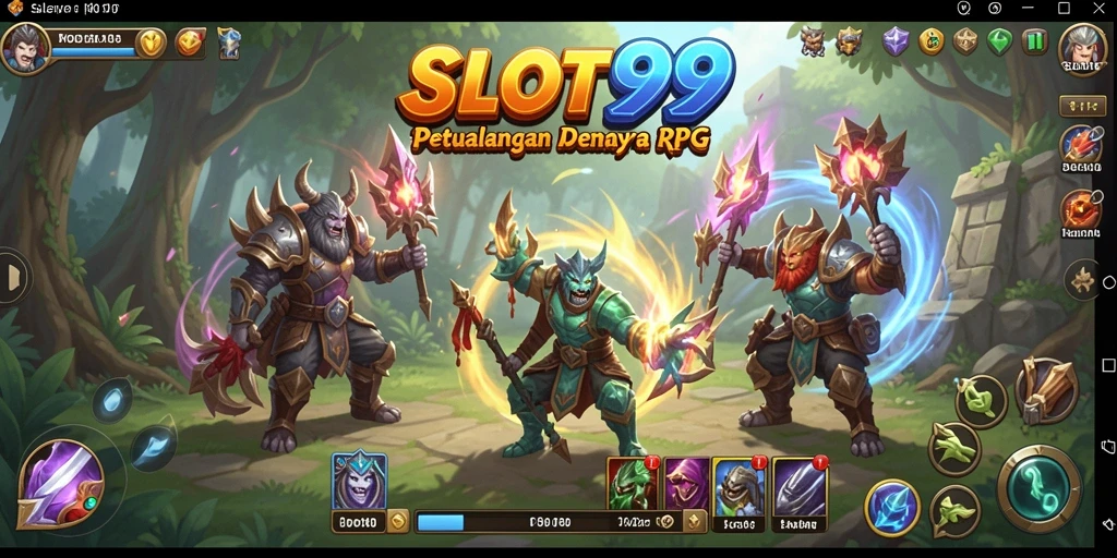 Tampilan gameplay RPG yang mendebarkan di SLOT99.