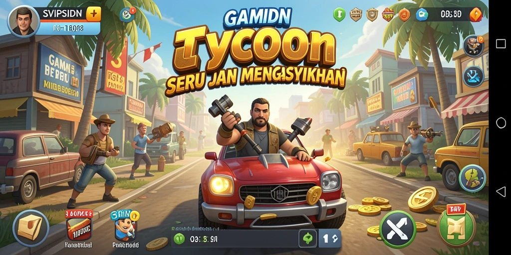 Screenshot gameplay <strong>SVIPSIDN</strong> yang menarik dengan fitur manajemen bisnis.
