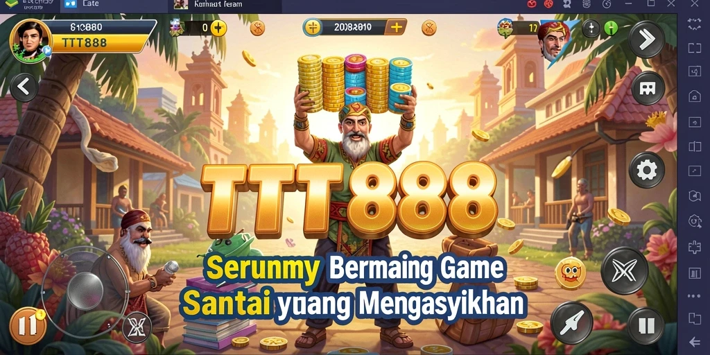 Screenshot utama TTT888 menampilkan gameplay yang seru dan interaktif.