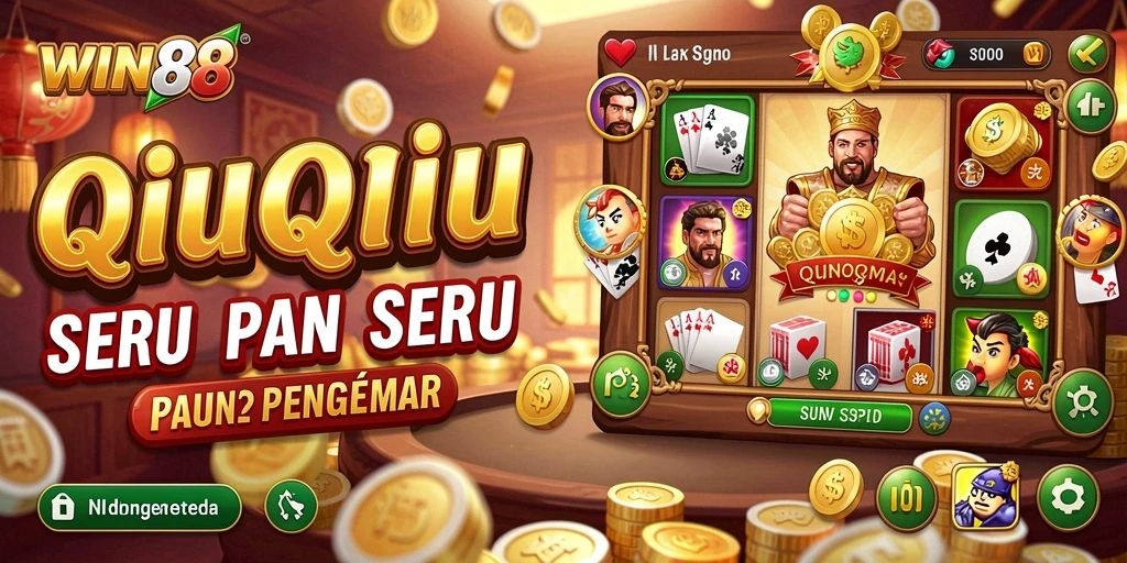 Tampilan gameplay menarik QiuQiu di WIN88.